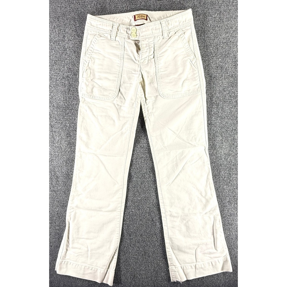 Hollister Cream Corduroy Flare Pants Low Rise Y2K Off White Size‎ 3 x 31